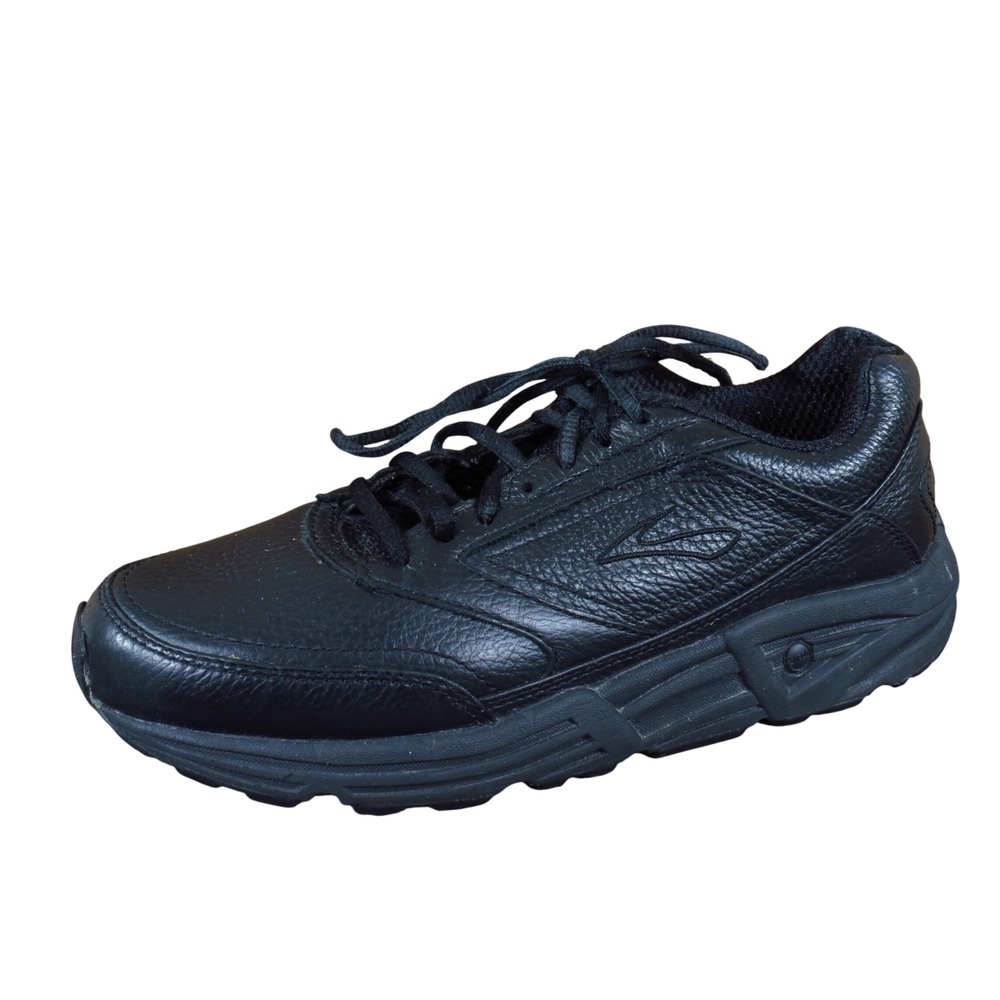 Brooks Addiction Walker Womens Walking Shoes Size 9.5 Narrow 2A Black Leather